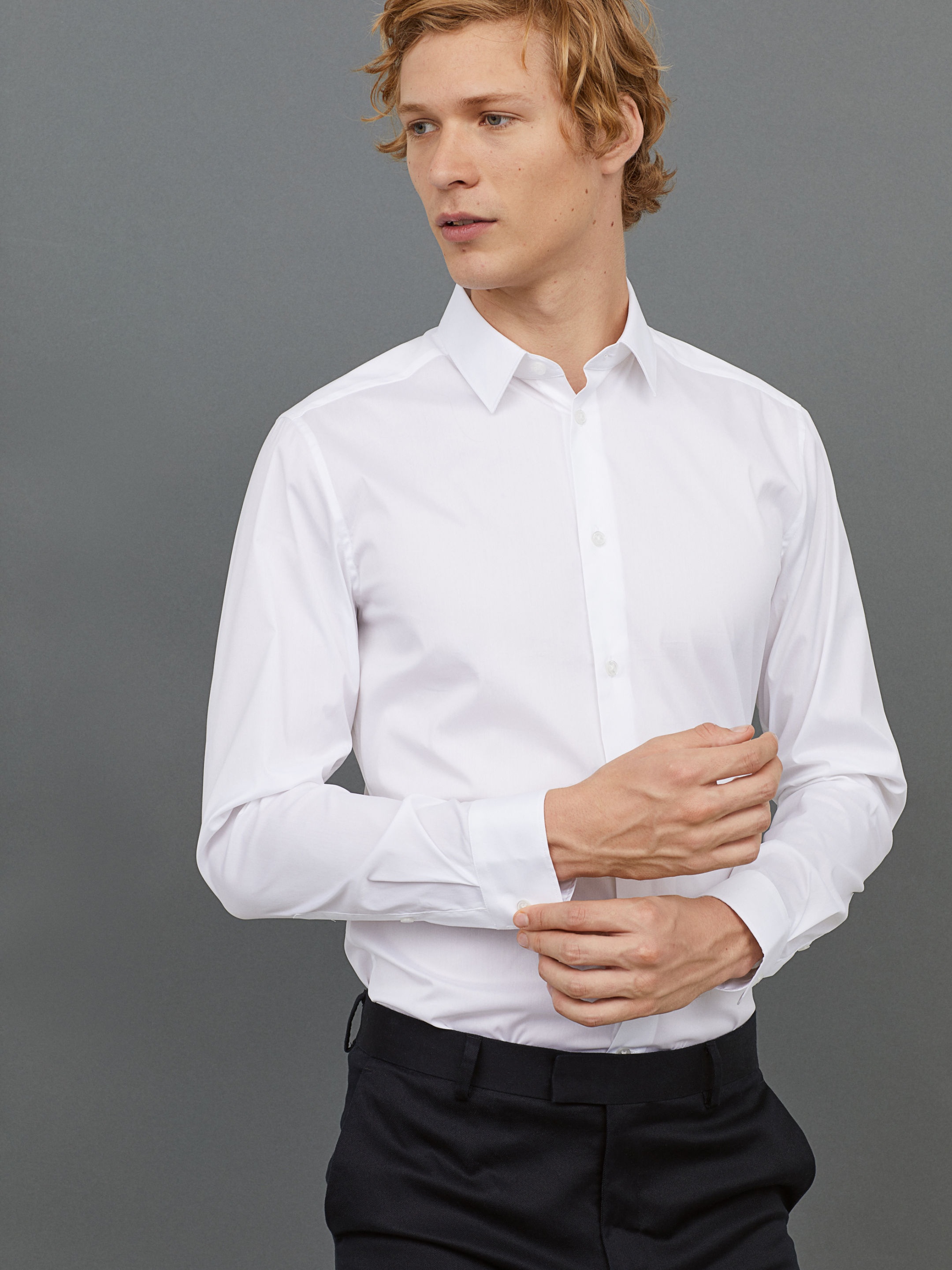 

Рубашка H&M 3929387-ACTS L Белая