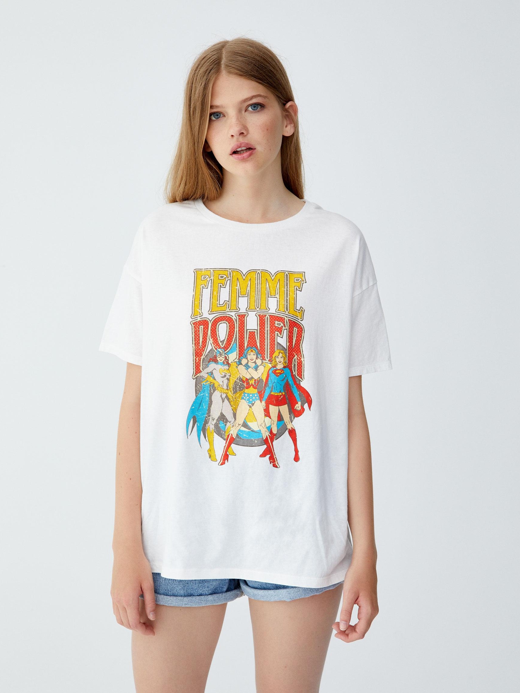 

Футболка Pull & Bear 9241/349/805-AAPT M Белая с принтом