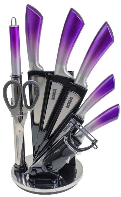 

Набор ножей с подставкой Lora NS43SETKN/Violet 9 предметов (NS43SETKN/Violet )