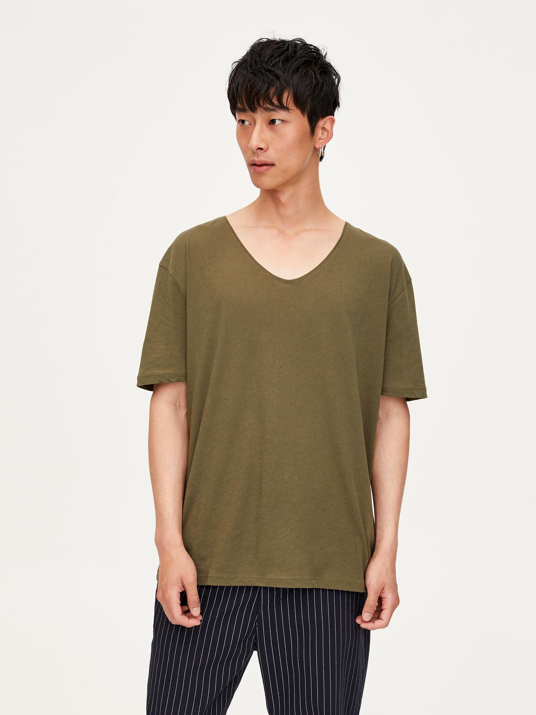 

Футболка Pull & Bear 9230/709/505-ABTE XL Болотная