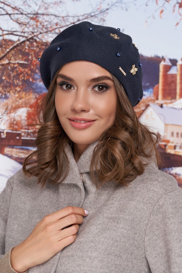 

Берет женский зима BRAXTON 6015 Майа синий