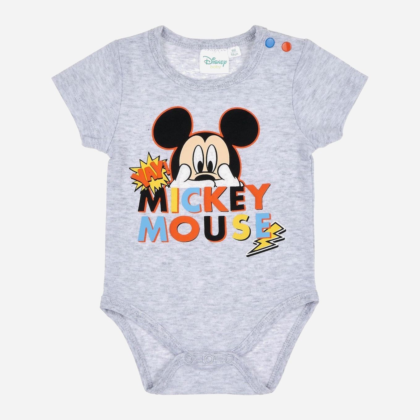 

Боди-футболка Disney 4052384299057 62 см Светло-серое