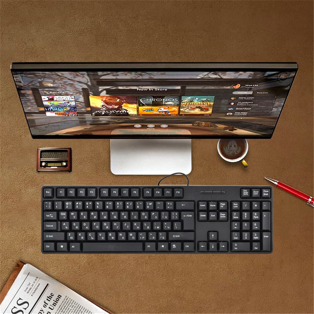 

Проводная компьютерная клавиатура UKC USB H-880