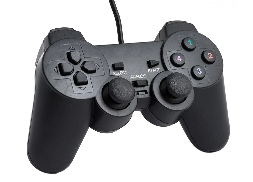 

Проводной USB джойстик для компьютера PC Dellta GamePad DualShock DJ-706 с вибро