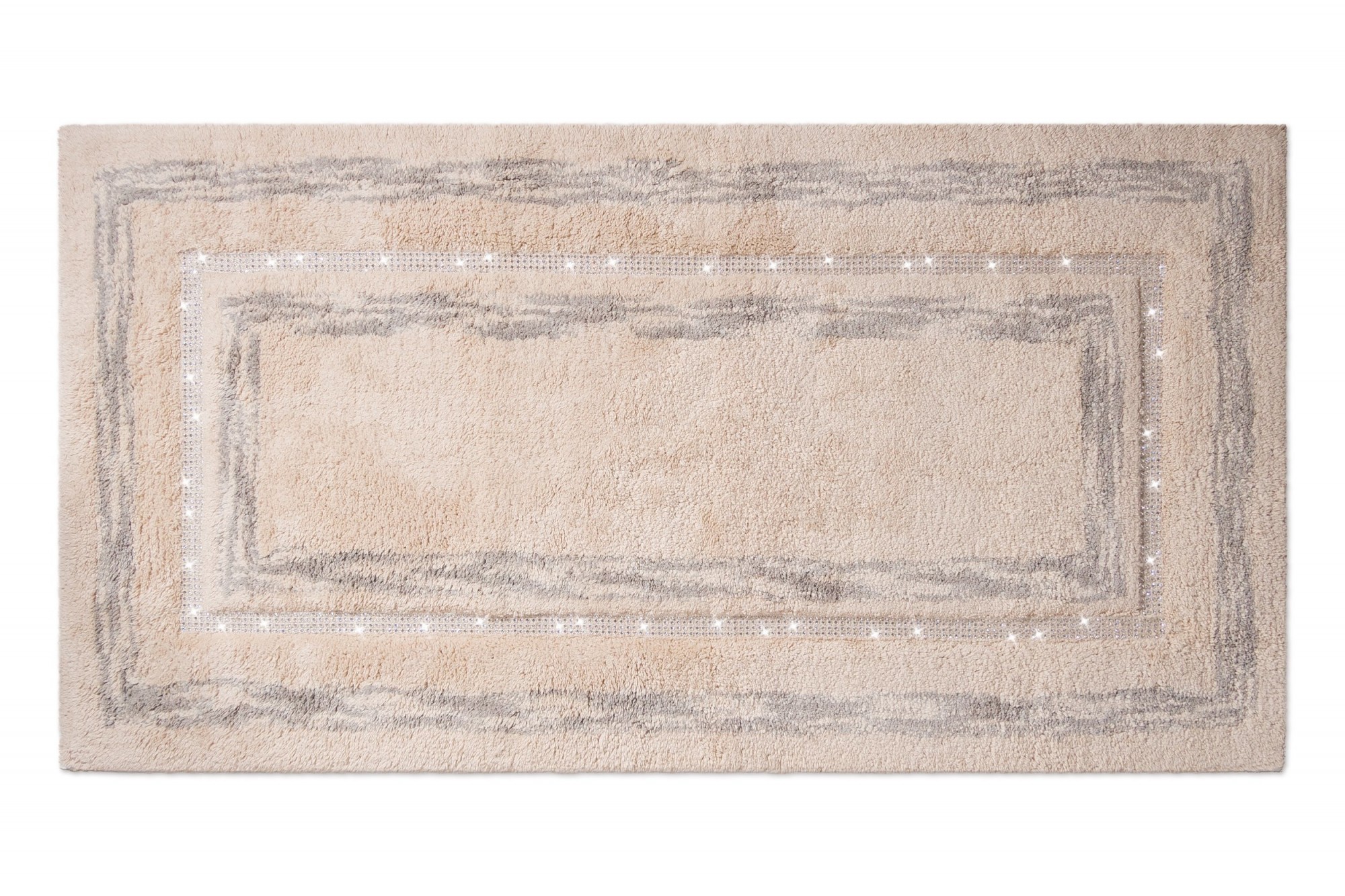 

Коврик для ванной/прикроватный PHP Diamond Beige 65х140 бежевый