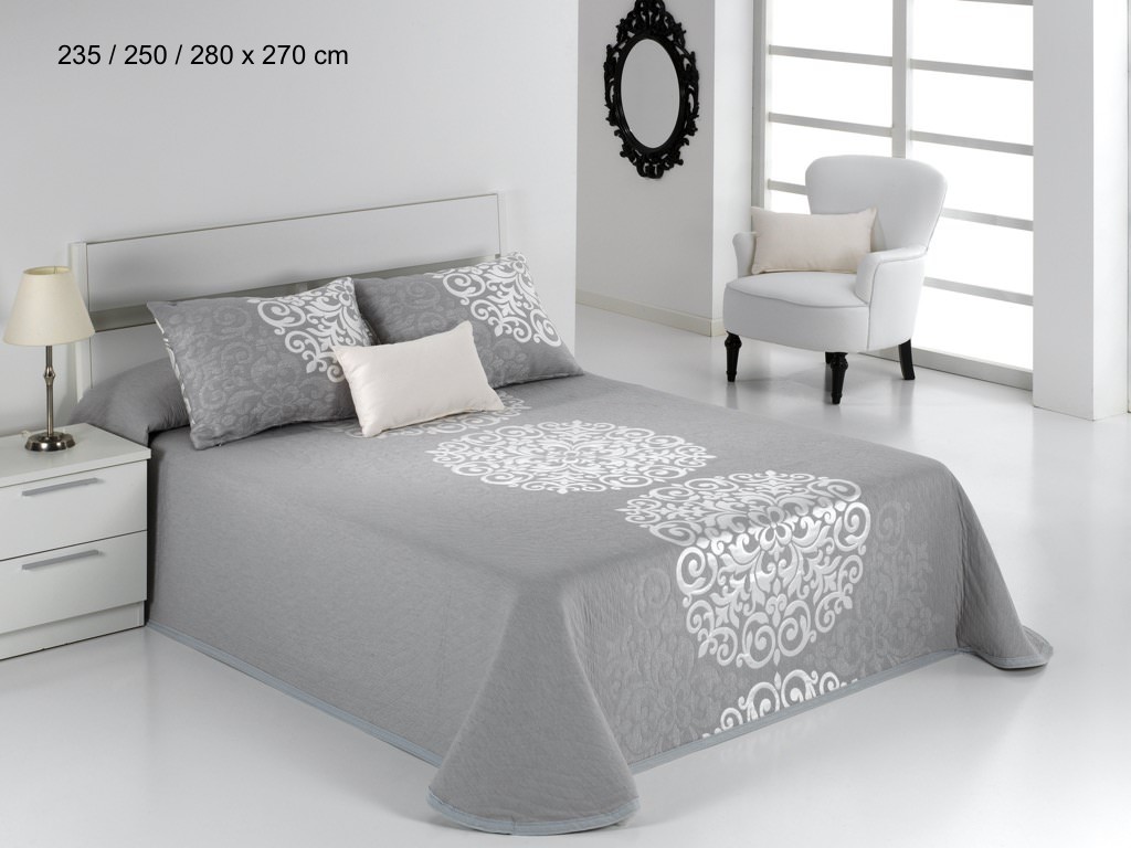 

Покрывало жаккардовое двухстороннее Reig Marti PRESLEY c08 235x270 серое