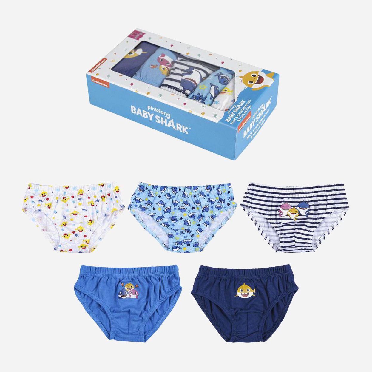 

Трусики Disney Baby Shark 2200007751 92-98 см 5 шт Микс
