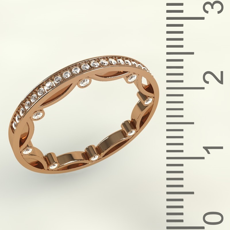 

Золотое кольцо с бриллиантами 529B317 0,25карат Размер17,5