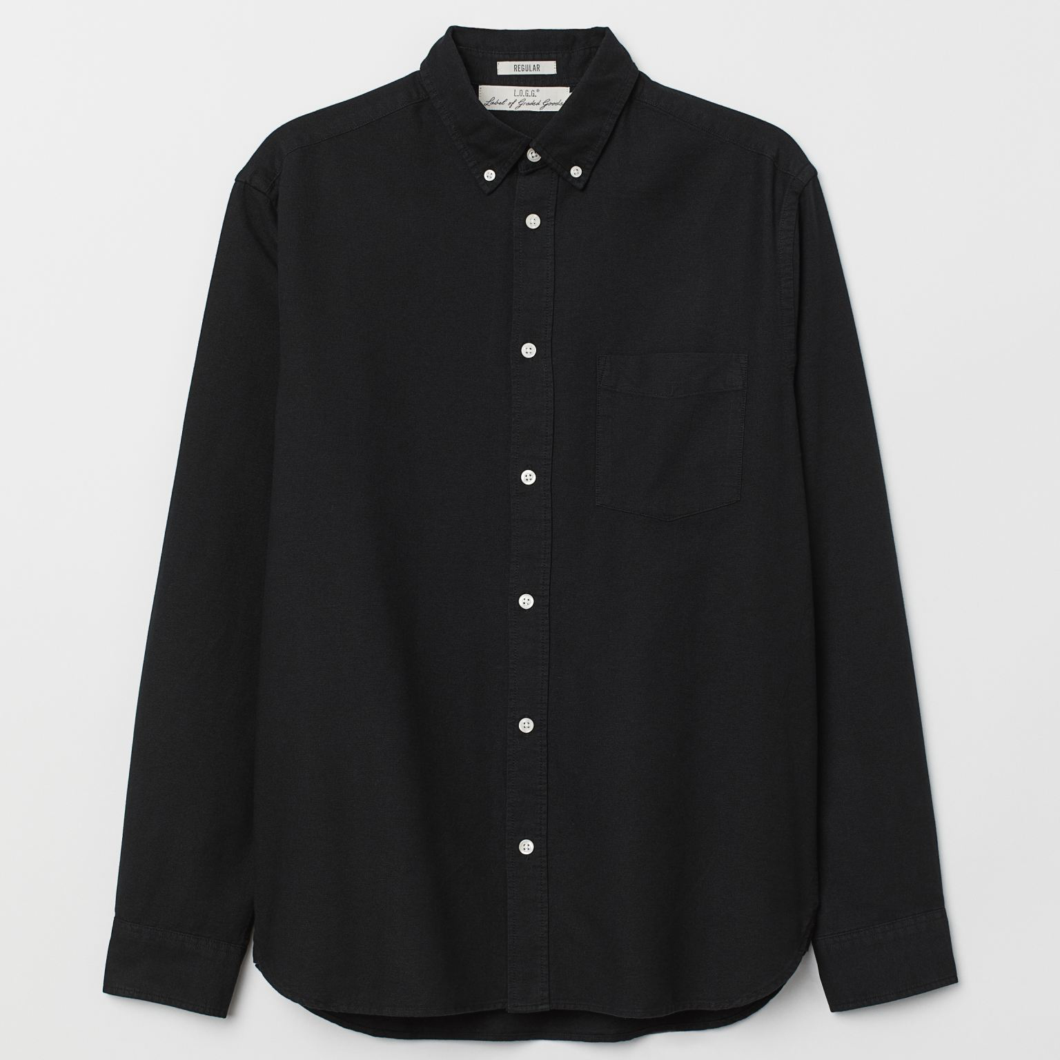 

Рубашка H&M 3004-6340130 S Черная