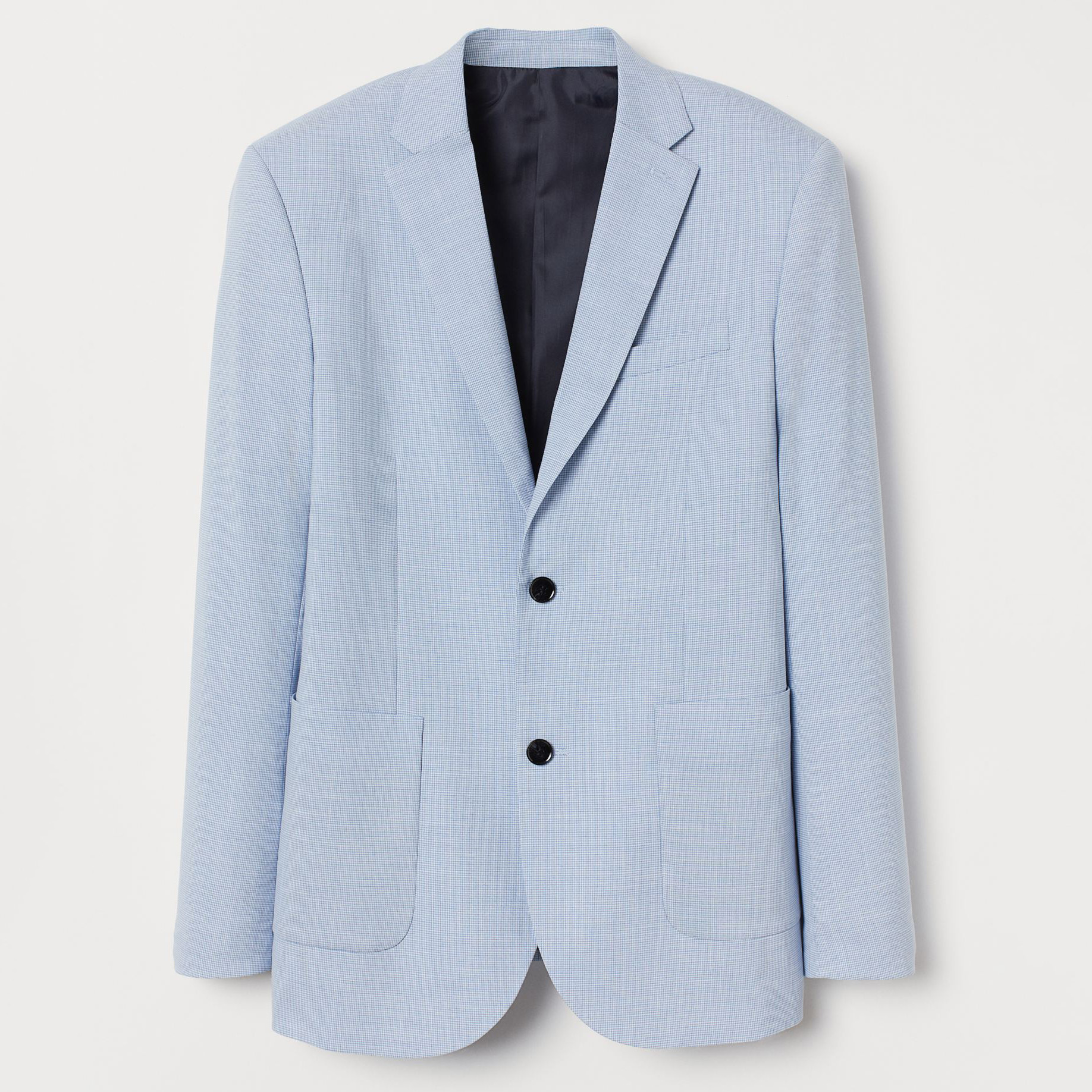 

Пиджак H&M 604-8493641  Голубой меланж, Пиджак H&M 604-8493641 48 Голубой меланж