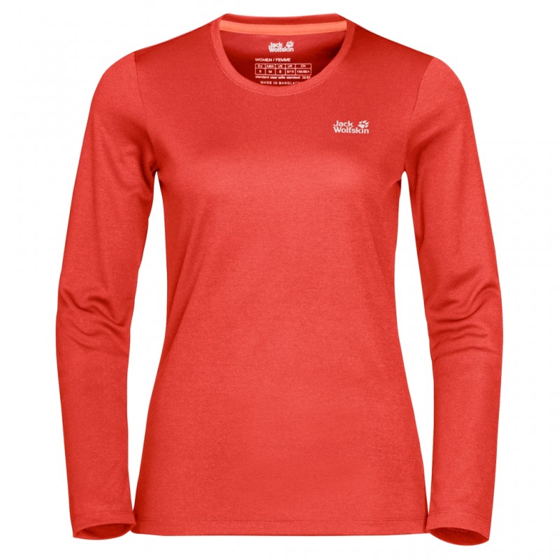 

Фуфайка SKY RANGE LONGSLEEVE W Jack Wolfskin 1806721-3032 M Оранжевый