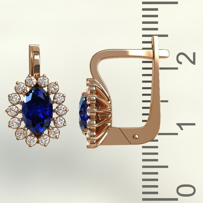 

Золотые серьги с бриллиантами и сапфирами 4527B46 0,27карат