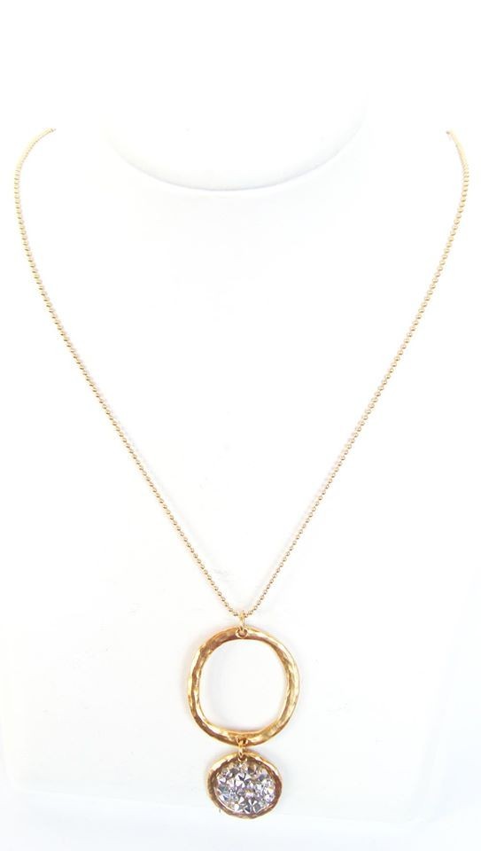 

Кулон на цепочке 8 с кристаллами Сваровски gold DANON N50009GF1