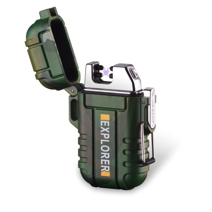 

USB зажигалка DRAGON EXPLORER электроимпульсная 2 дуги в водонепроницаемом корпусе