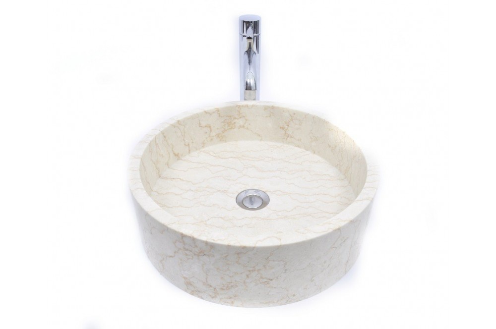 

Кам'яний умивальник CREAM Industar s23-059-7 43 см Круглий