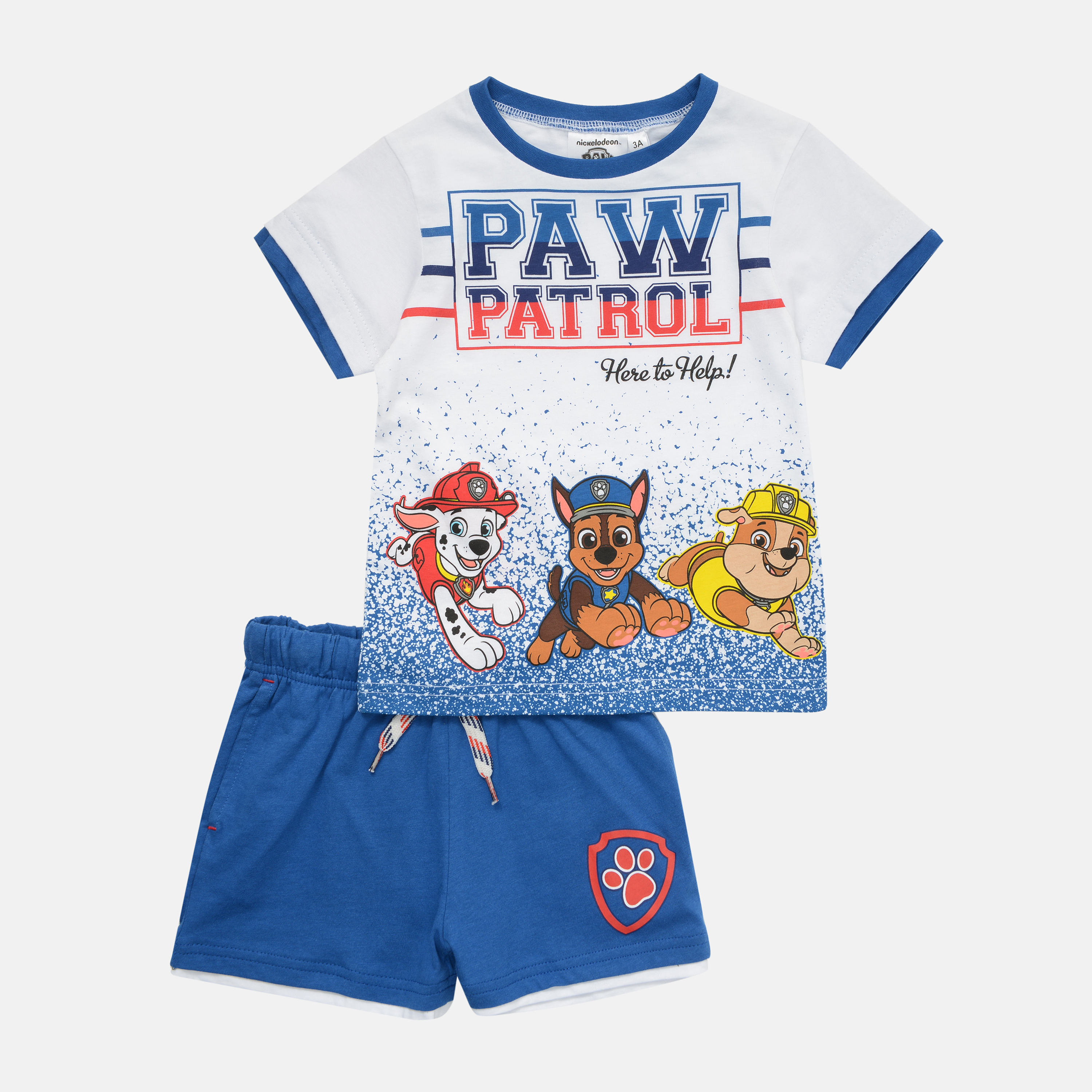 

Комплект (футболка + шорты) Disney Paw Patrol UE1151 104 см Белый