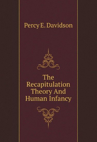 

The Recapitulation Theory And Human Infancy (2655459)