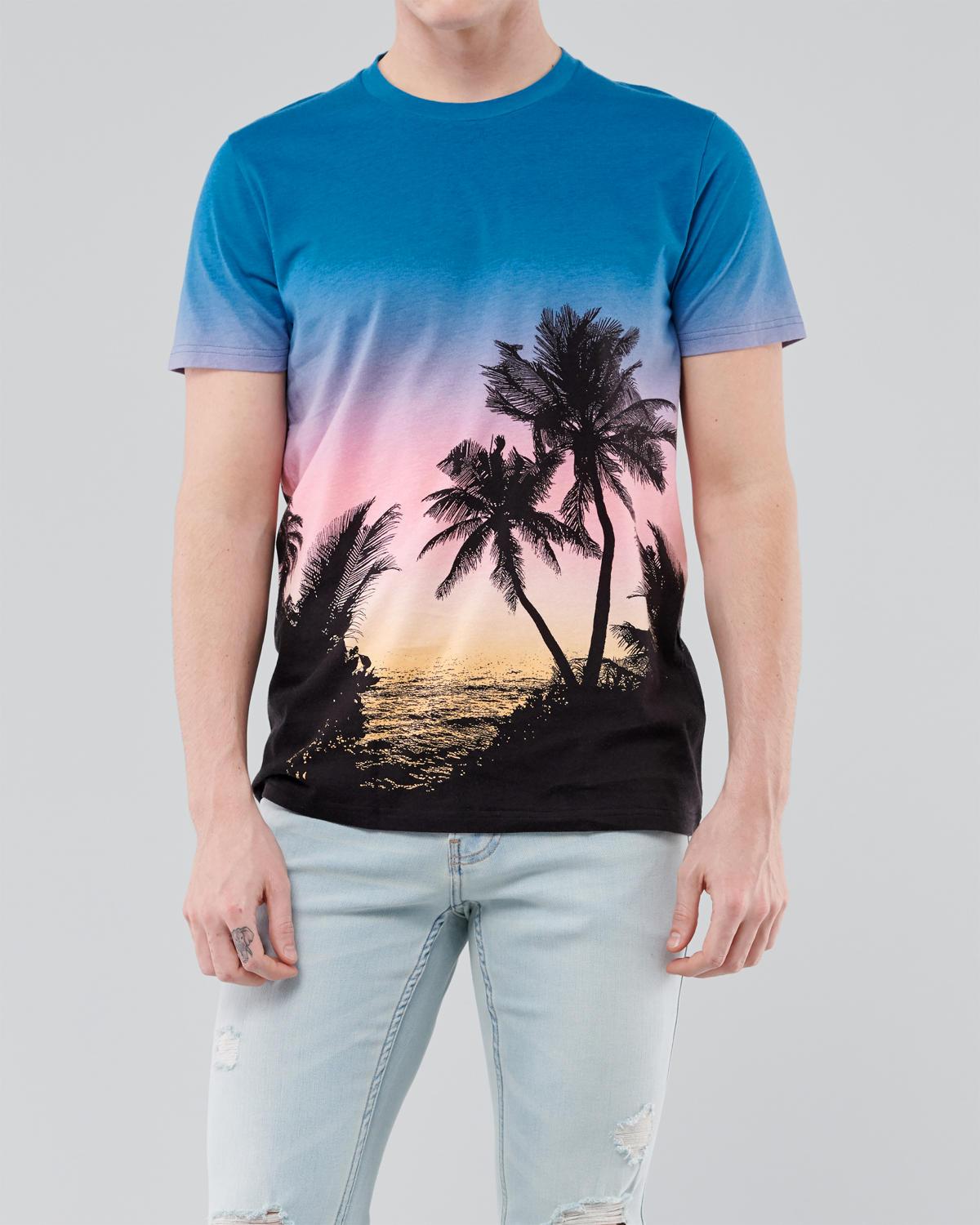 

Футболка Hollister HC7797M  Светло-синий, Футболка Hollister HC7797M M Светло-синий