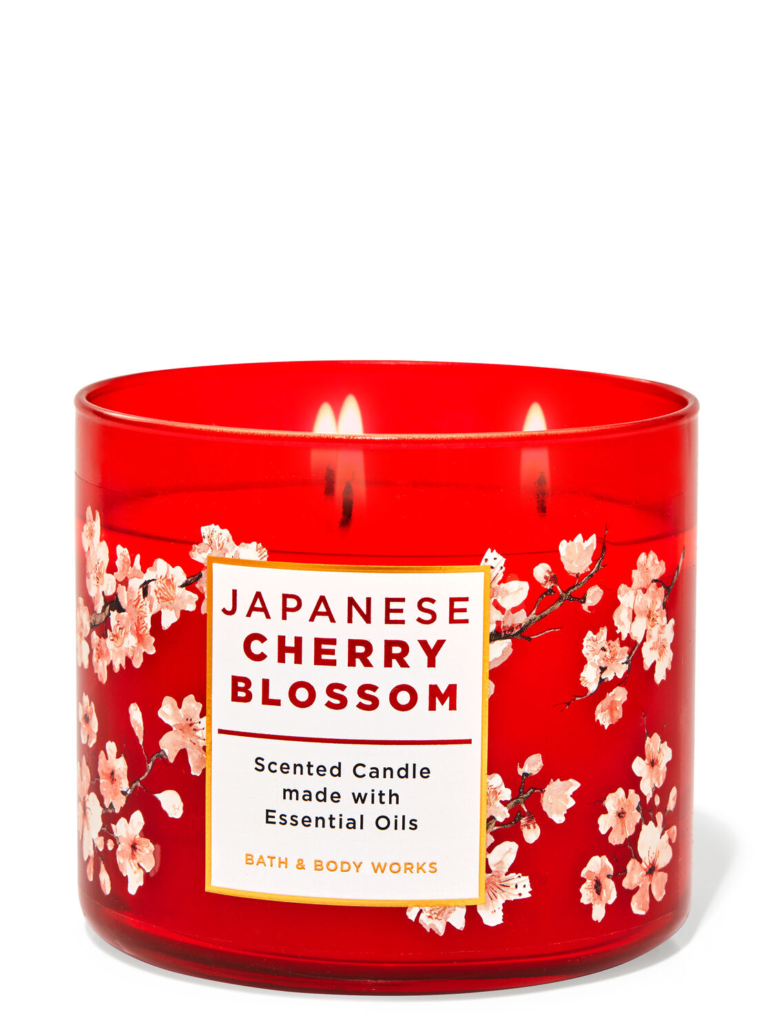 

Свеча ароматизированная JAPANESE CHERRY BLOSSOM Bath & Body Works BBW0107W 411 г Красный