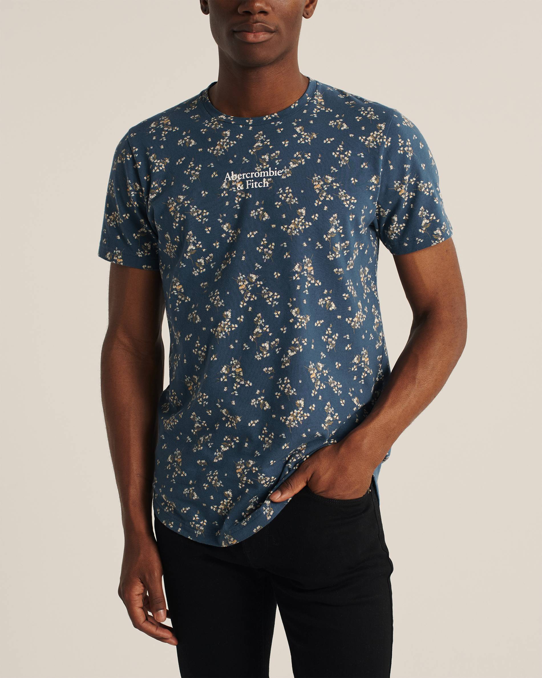 

Футболка Abercrombie & Fitch AF7501M M Темно-синий