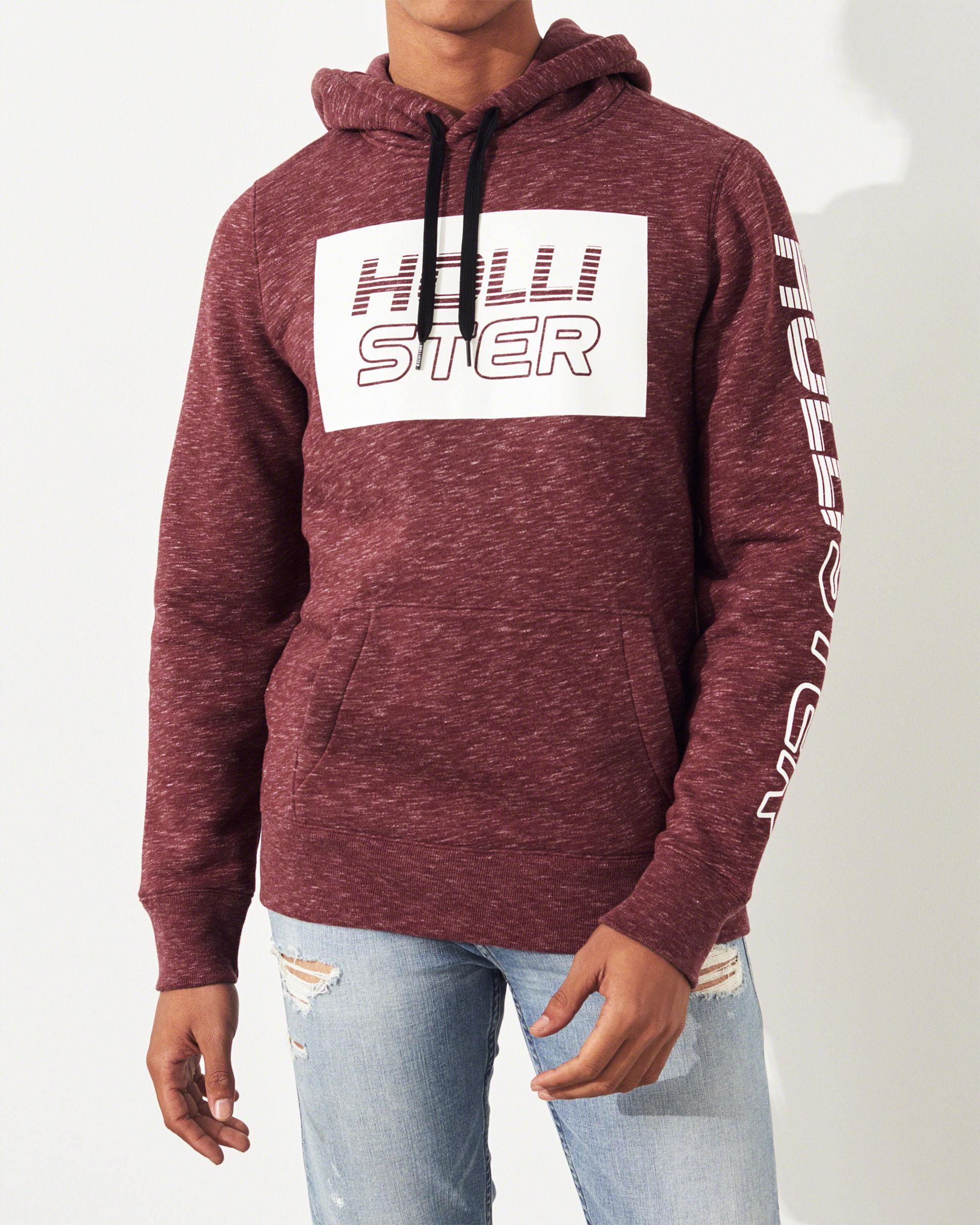 

Толстовка мужская - толстовка Hollister HC6455M L 11021 Бордовый