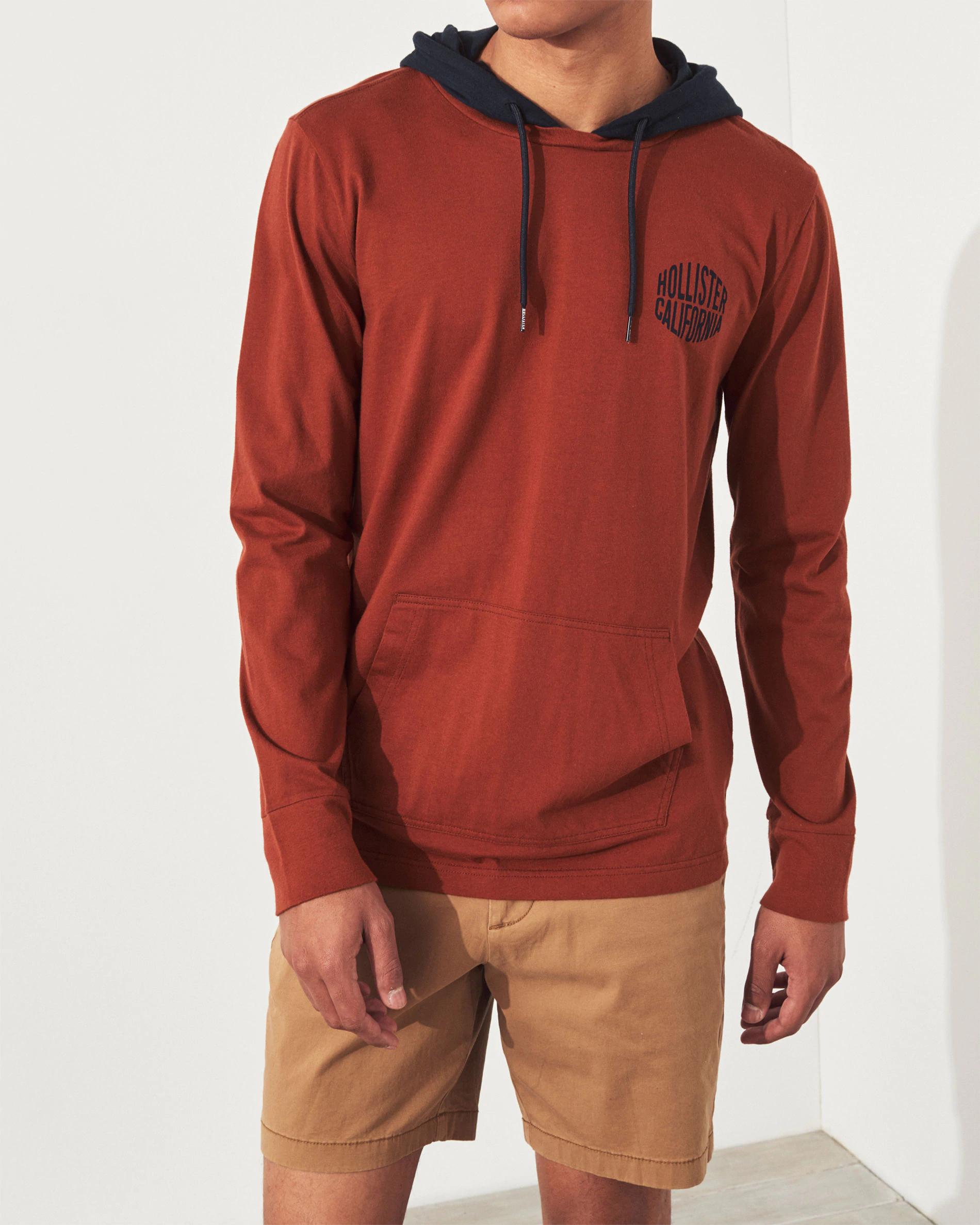 

Толстовка мужская - толстовка Hollister HC6381M S Красный