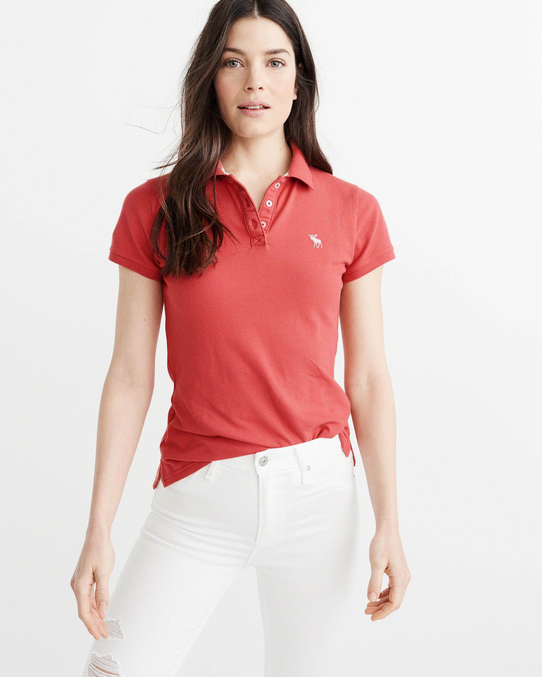 

Поло Abercrombie & Fitch AF6131W S Красный