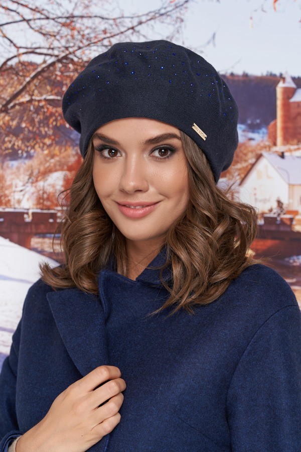 

Берет женский BRAXTON синий Алвена 6017