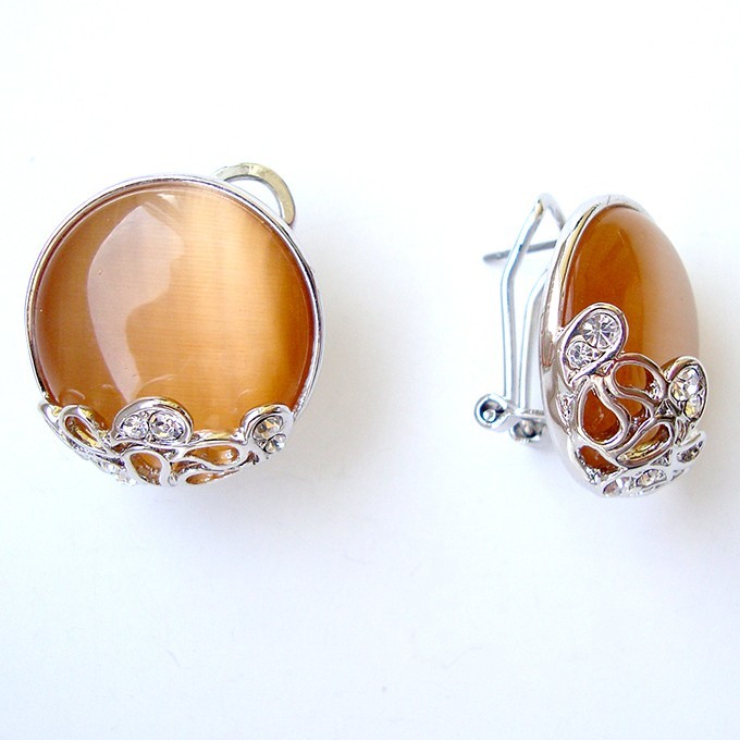 

Серьги желтый круг Viennois v054898