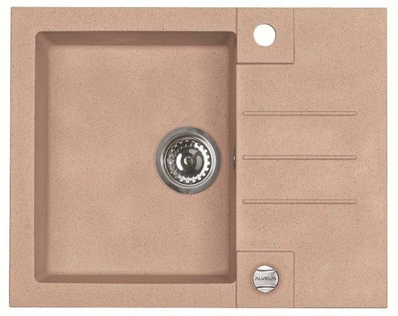 

Кухонная мойка ALVEUS R&R Rock 30 1090950 G55 beige