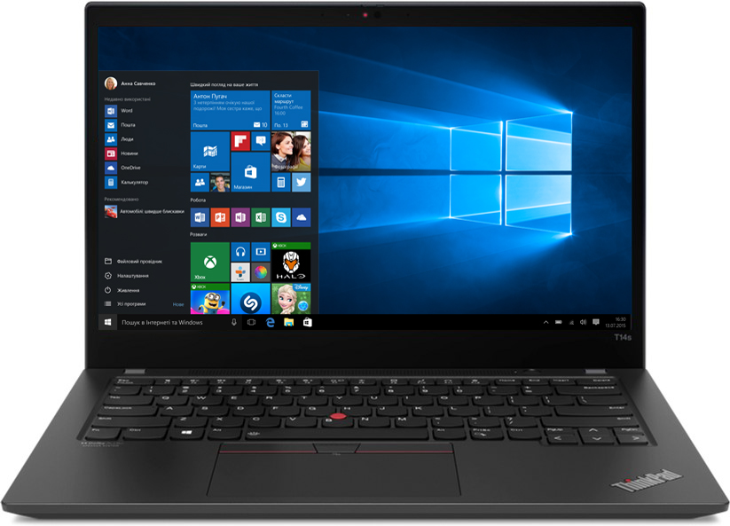 

Ноутбук Lenovo ThinkPad T14s Gen 2 (20WM003CRT) Villi Black