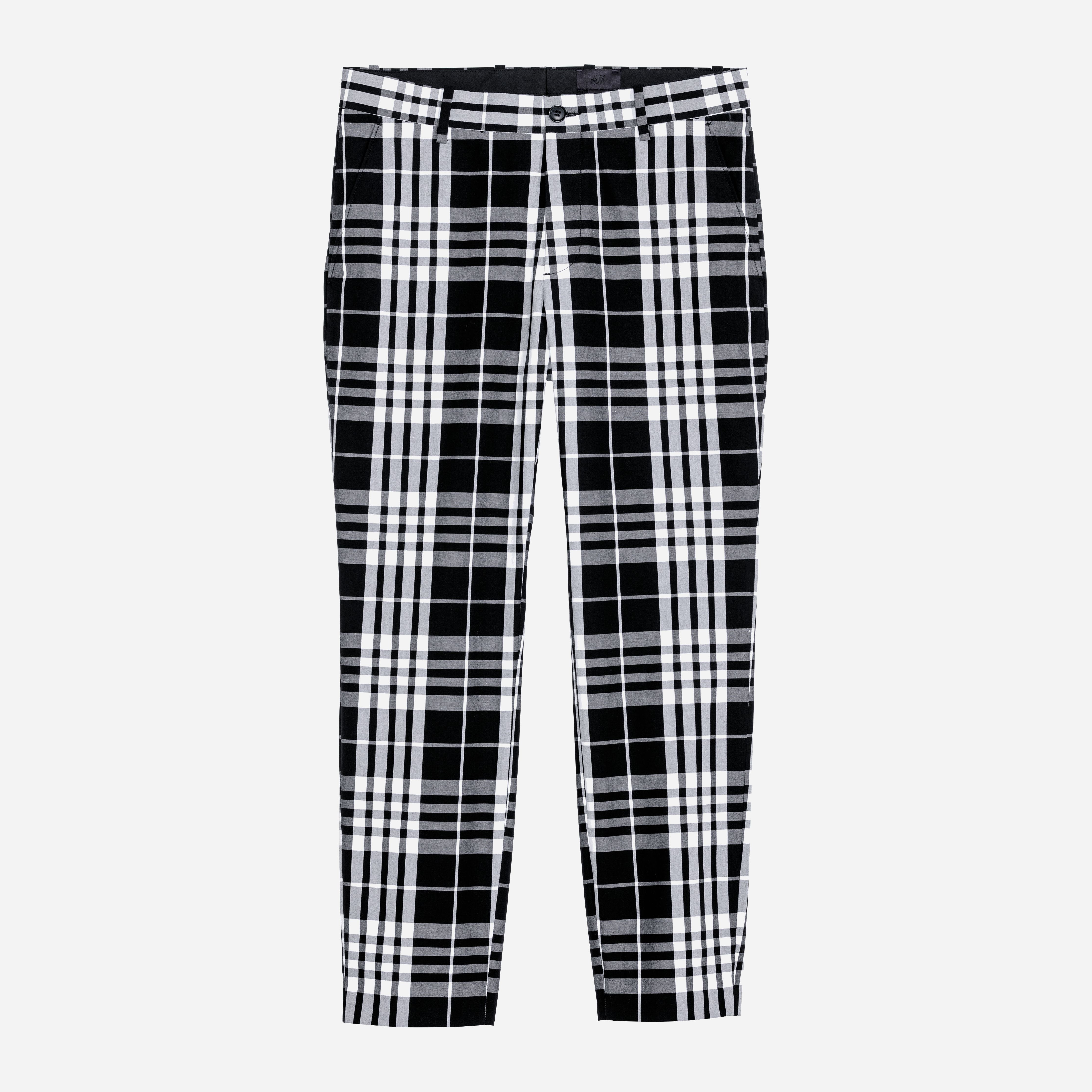 

Брюки H&M 5903637-ADHA 52 Черные с белым