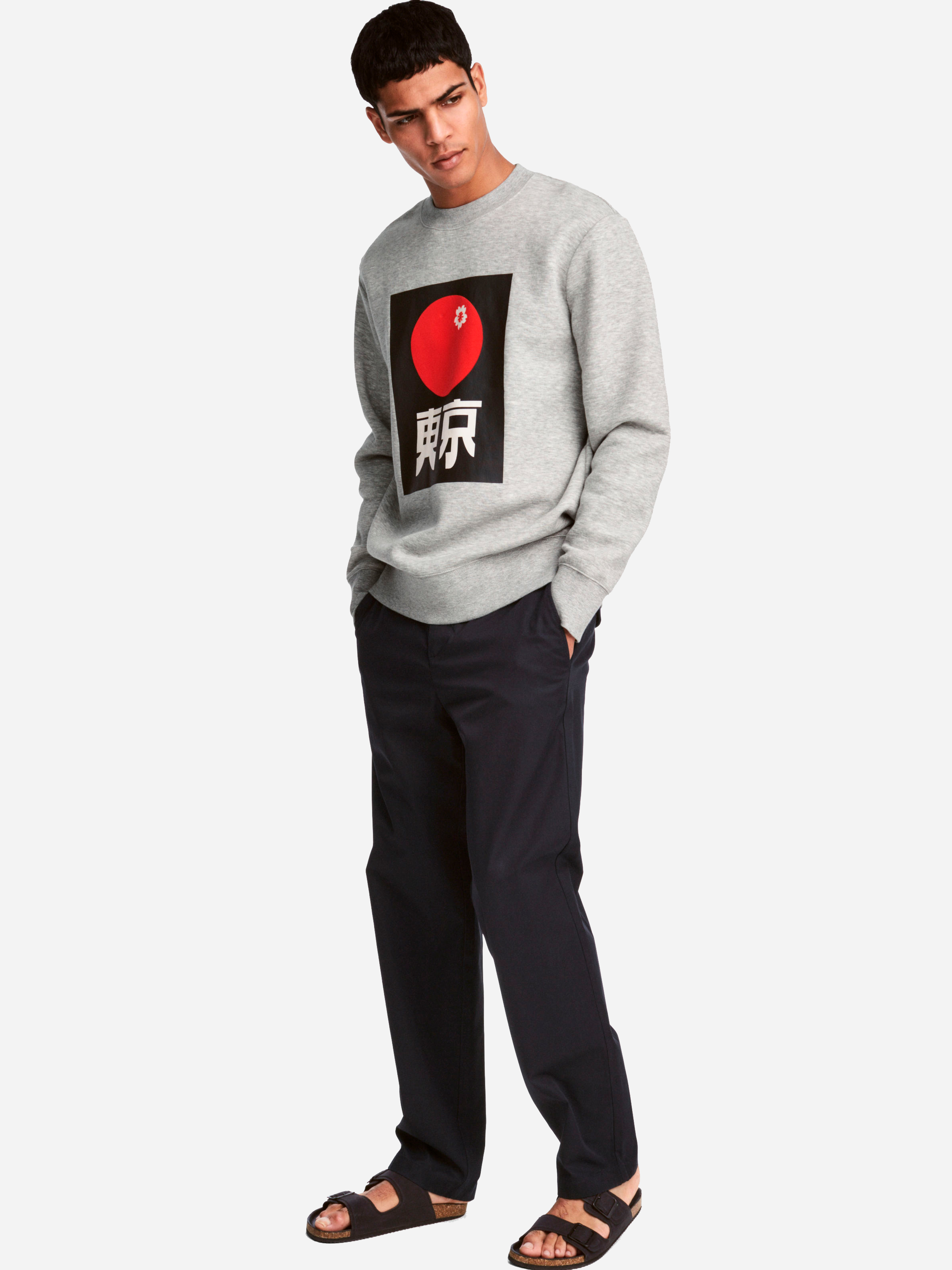 

Брюки H&M 5391446-AAQJ 50 Темно-синие