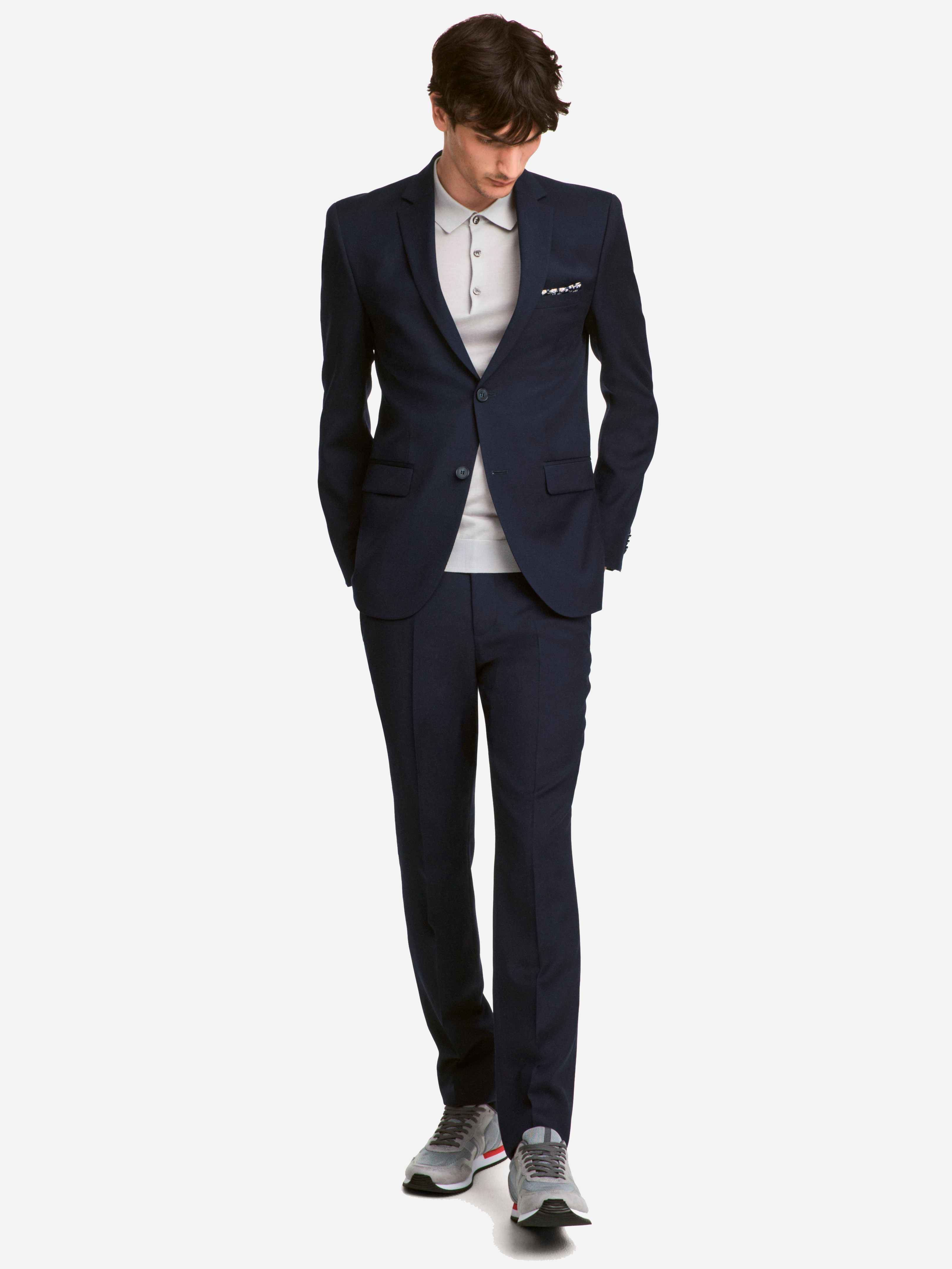 

Брюки H&M 5078646-AAQJ 44 Темно-синие