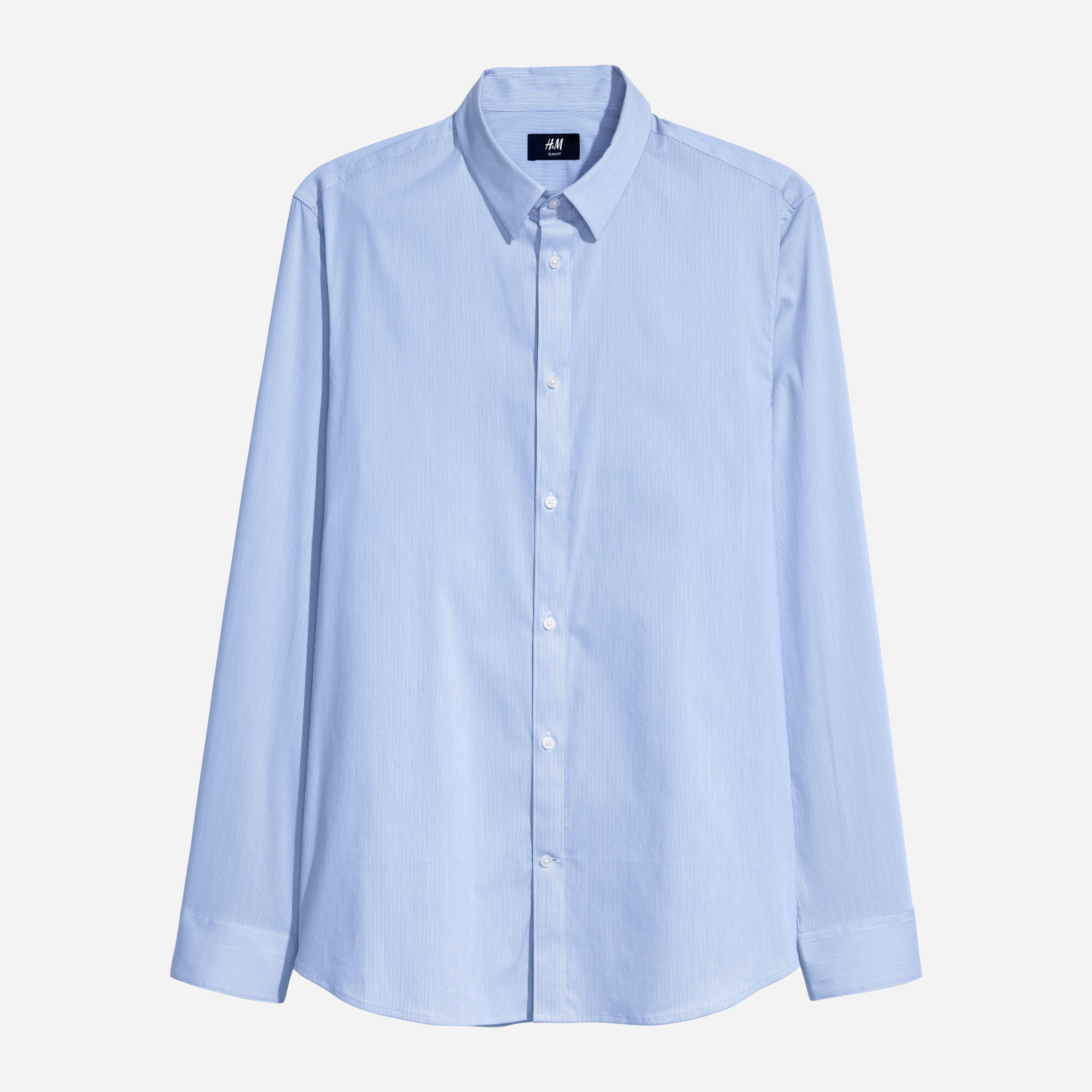 

Рубашка H&M 5017227-ADGG XS Синяя с белым