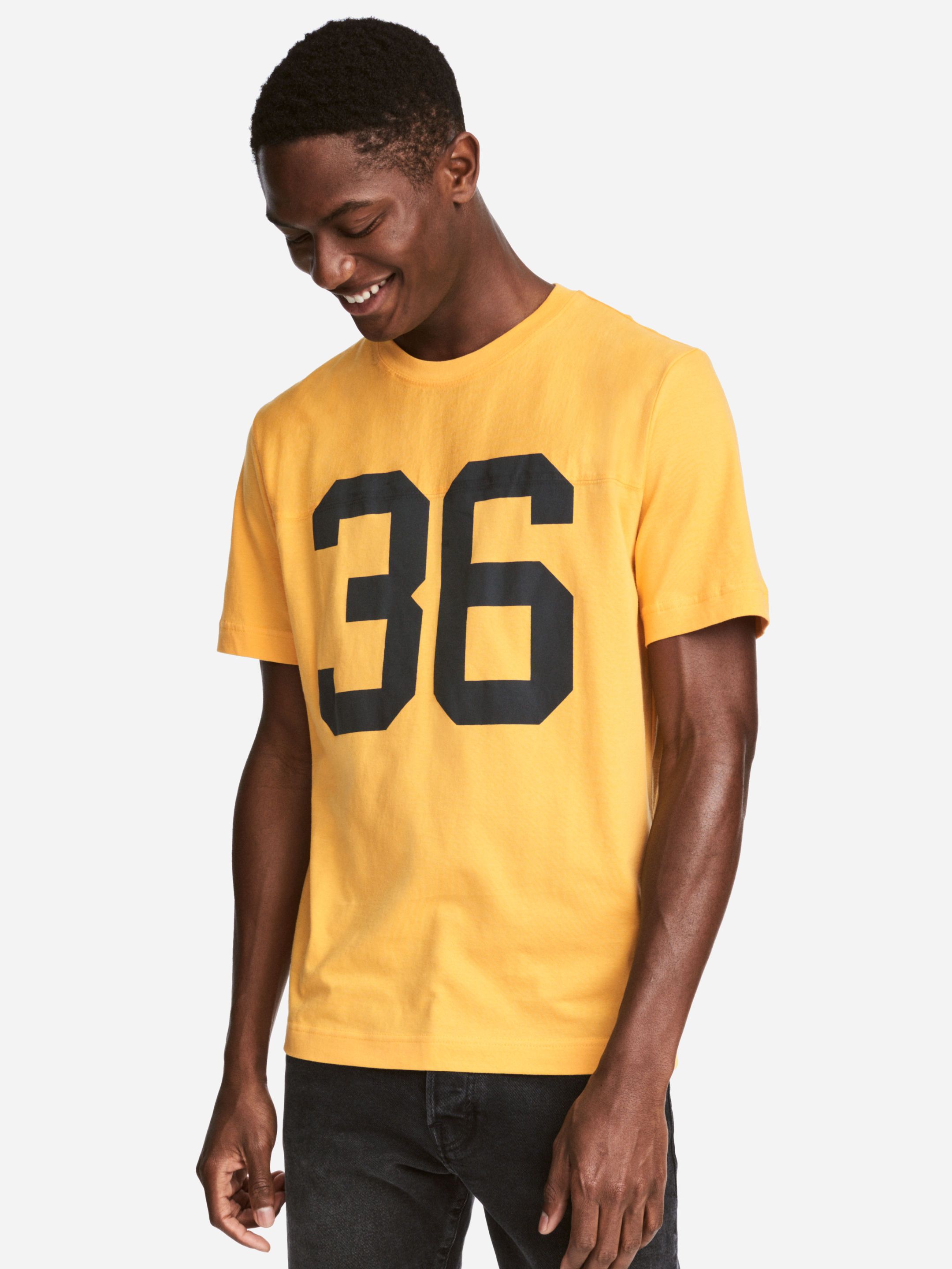 

Футболка H&M 4566346-AARO S Желтая