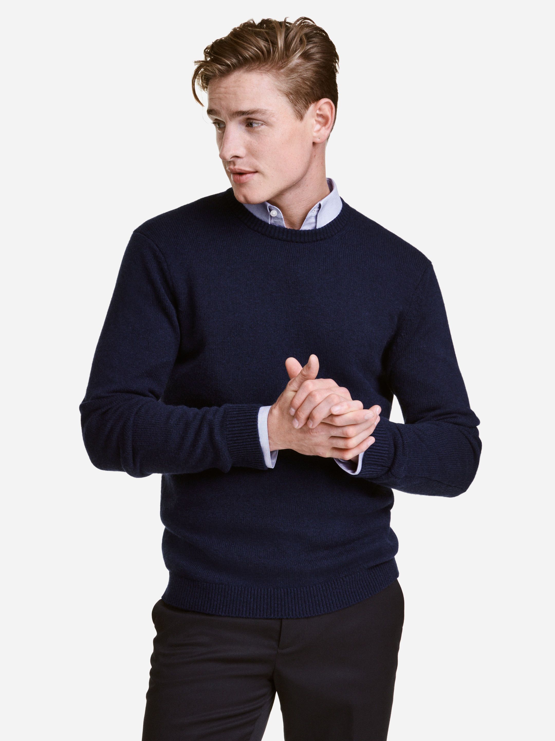 

Джемпер H&M 3926314-AAQJ XL Темно-синий