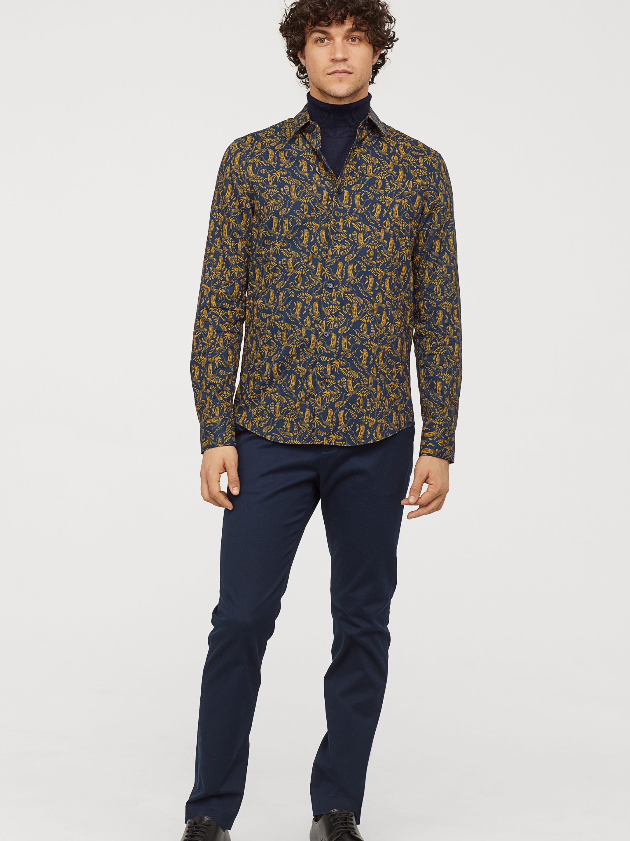 

Брюки H&M 3844828-AAQJ 50 Темно-синие