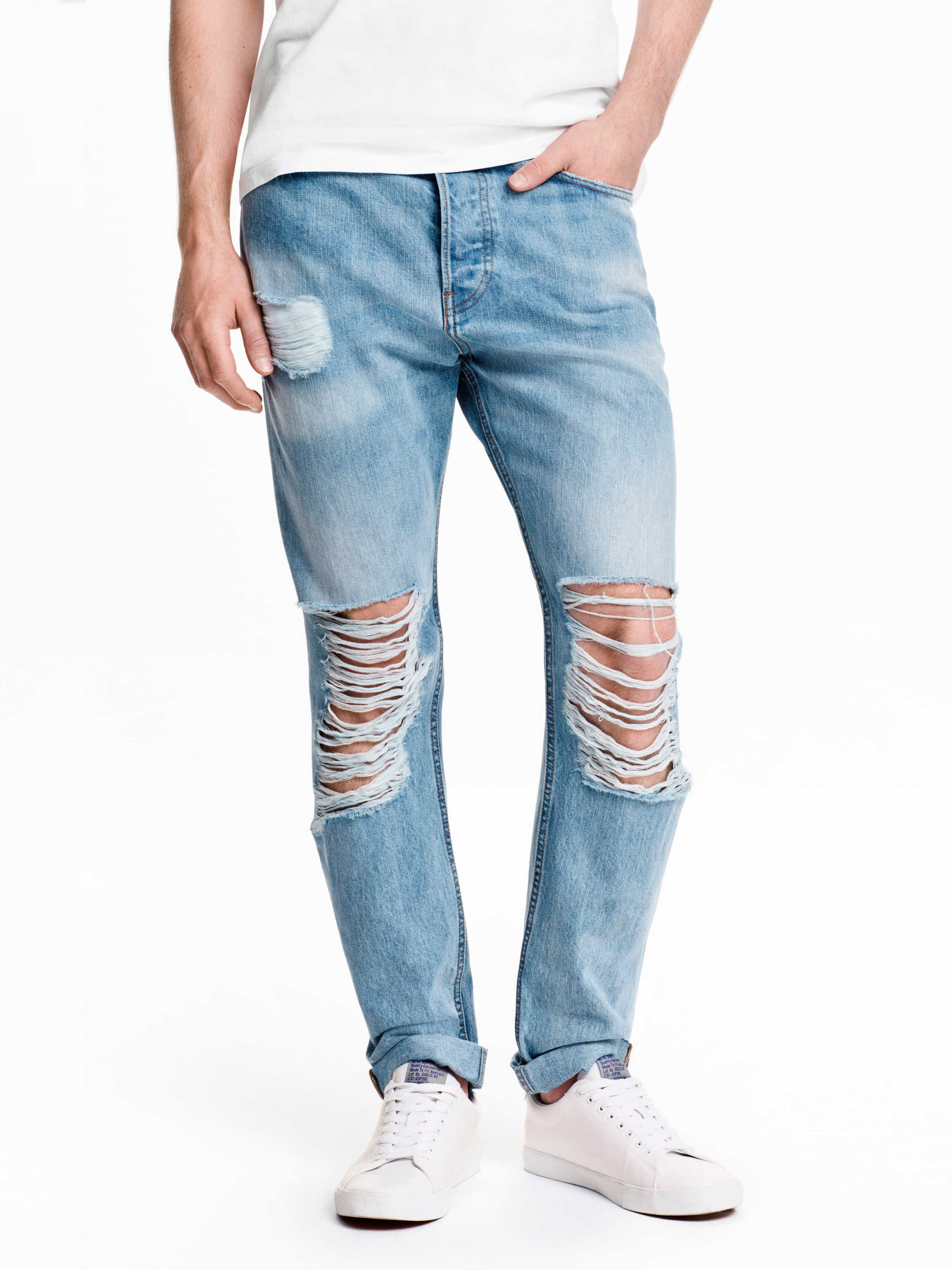 

Джинсы H&M 3749763-ACWX 28/32 Светло-синие