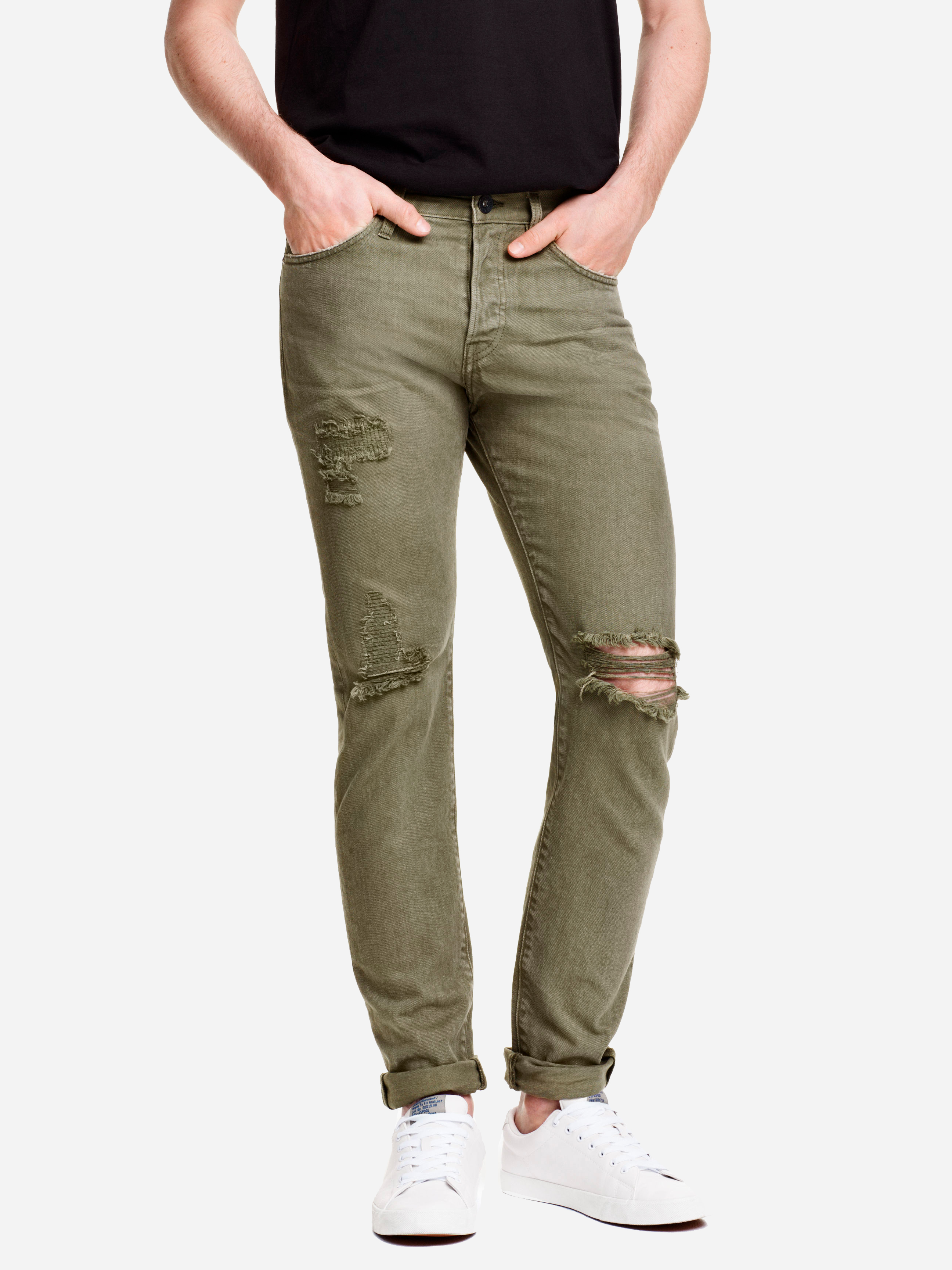 

Джинсы H&M 3524293-z 33/32 Оливковые