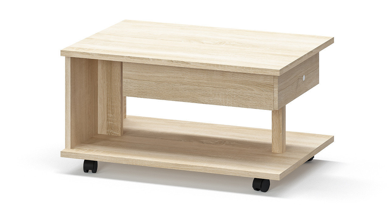 

Стол журнальный в гостиную из ДСП Флорида Бежевый Мебель Сервис