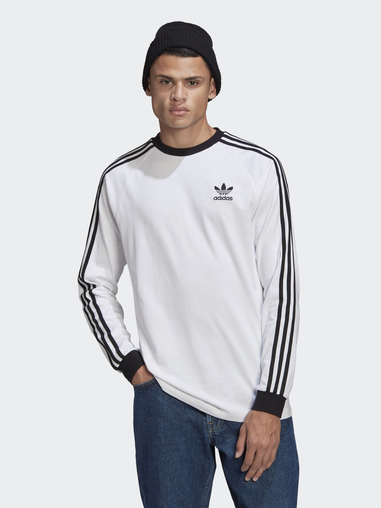 

Лонгслив Adidas 3-Stripes Ls T GN3477 M White