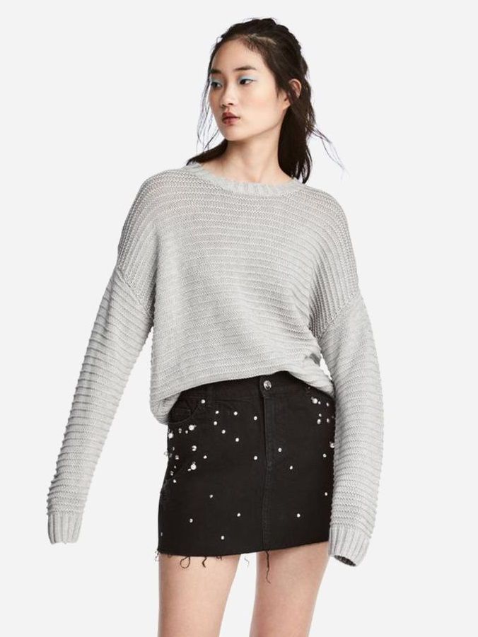 

Джемпер H&M 516903002a92 L Серый