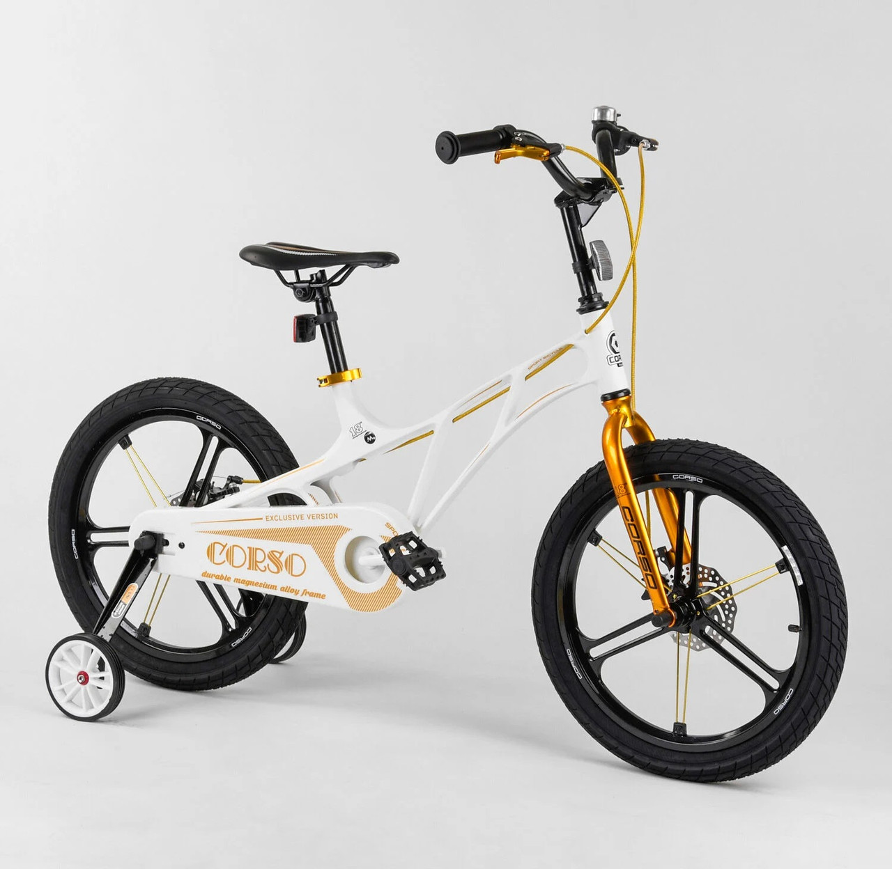 

Велосипед магниевый 18" дюймов 2-х колёсный "CORSO" LT-20600 белый 01966