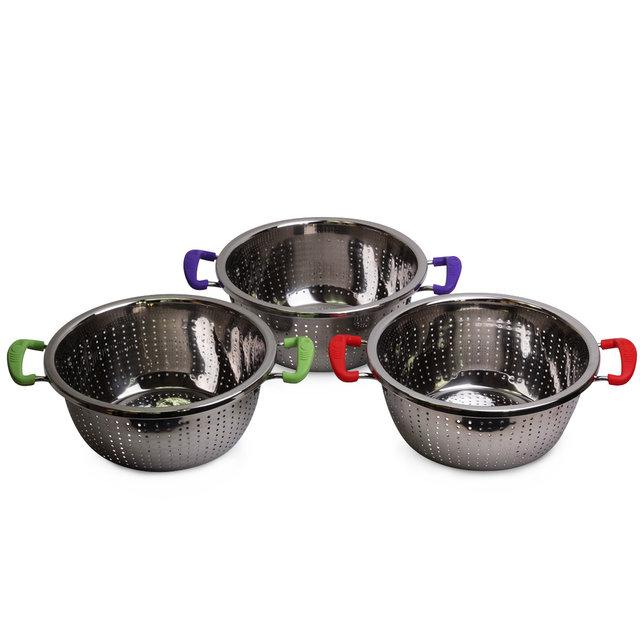 

Дуршлаг Ø26см с двумя силиконовыми ручками Kamille KM-4359