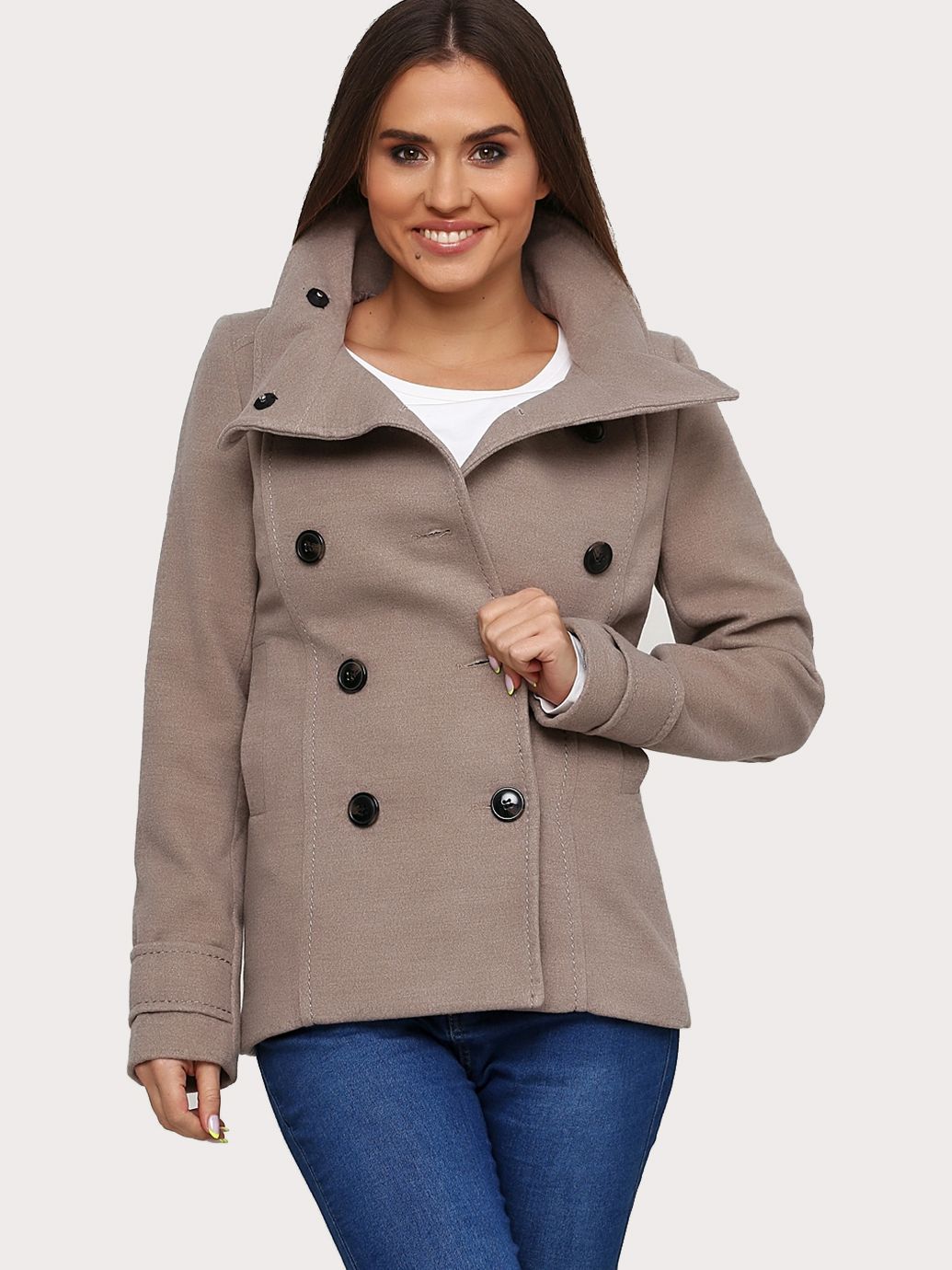 

Полупальто H&M 390162041a99 38 Бежевое