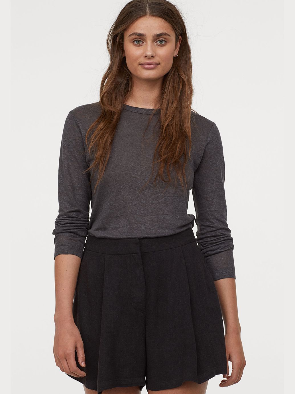 

Лонгслив H&M 767225a99 XS Темно-серый