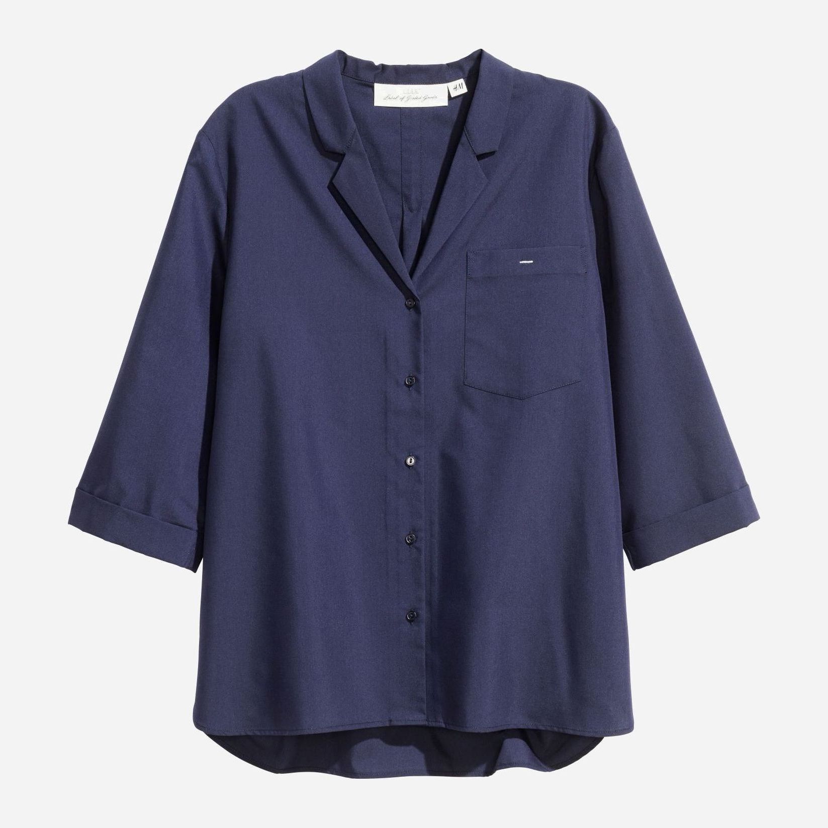 

Рубашка H&M 455457002a99 38 Темно-синяя