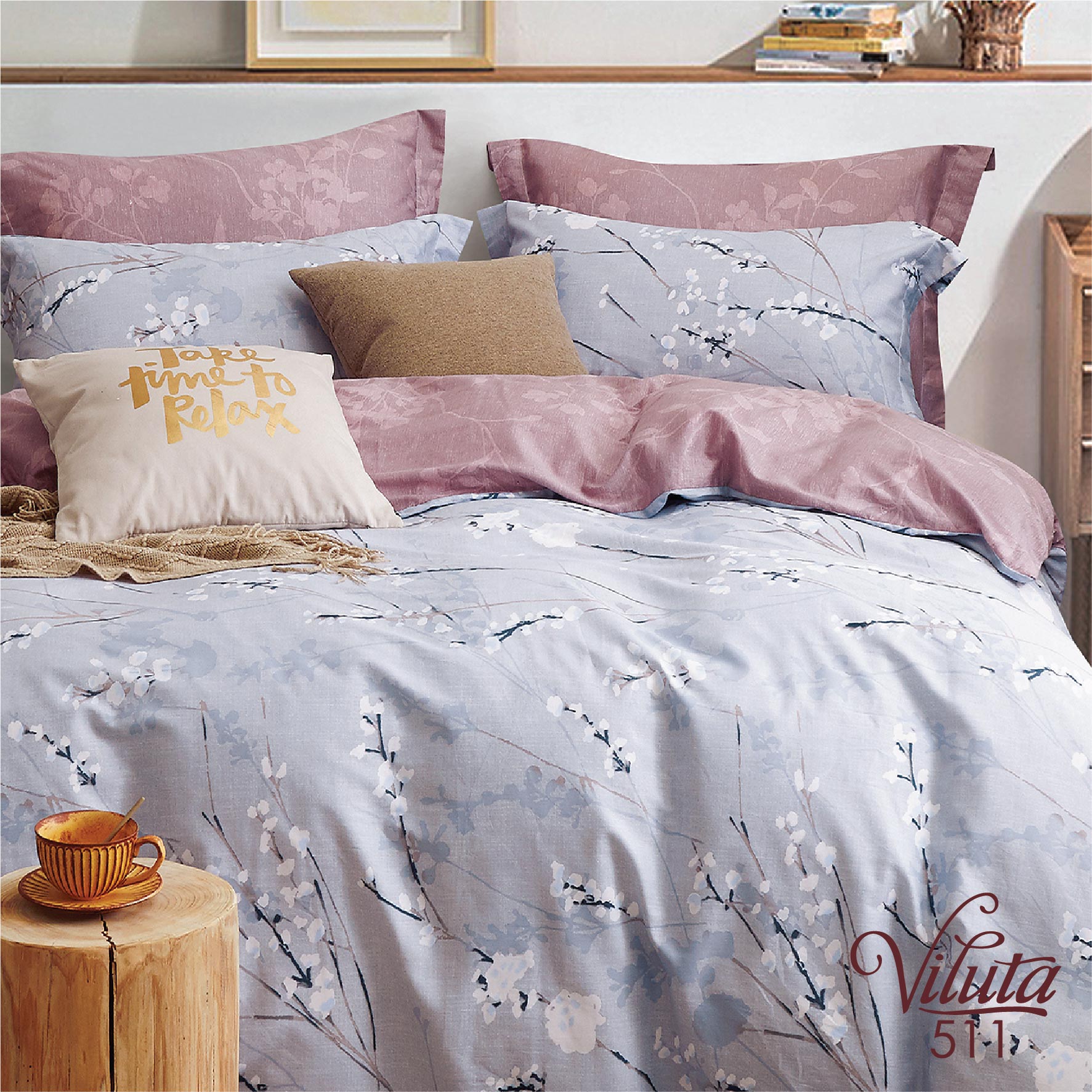 

Комплект постельного белья Вилюта полуторный Сатин Twill 511