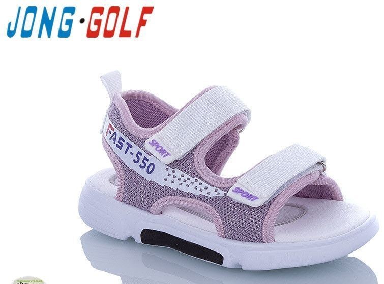 

Детские босоножки для девочки FAST-550 JONG-GOLF серень-белые 29 р-р